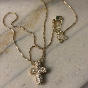 Bubble Cross Necklace